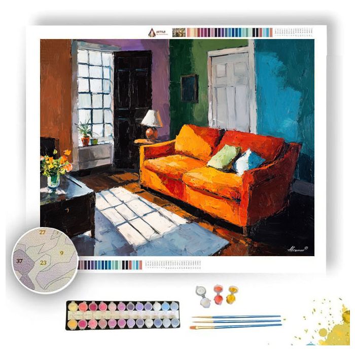 FLAT BOLD INTERIOR - Paint by Numbers Full Kit