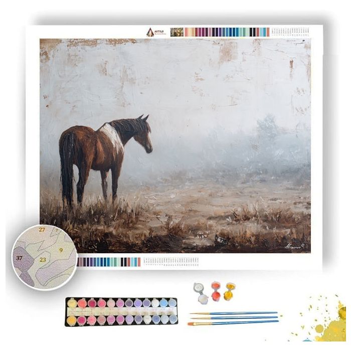 DUSTY WAITING PAUSE - Paint by Numbers Full Kit