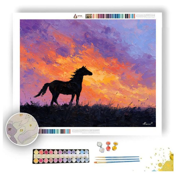FREE SILHOUETTE - Paint by Numbers Full Kit