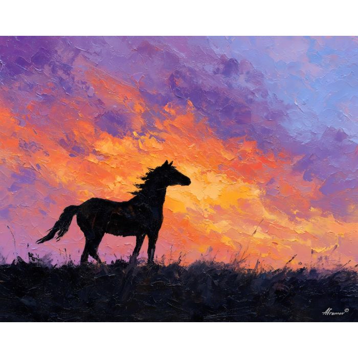 free, silhouette, palette knife, oil painting, impasto, thick pigment, layered surface, scraped paint, textured strokes, expressive surface, material depth, hand painted, visual balance, atmospheric, color interaction, paint ridges, manual technique