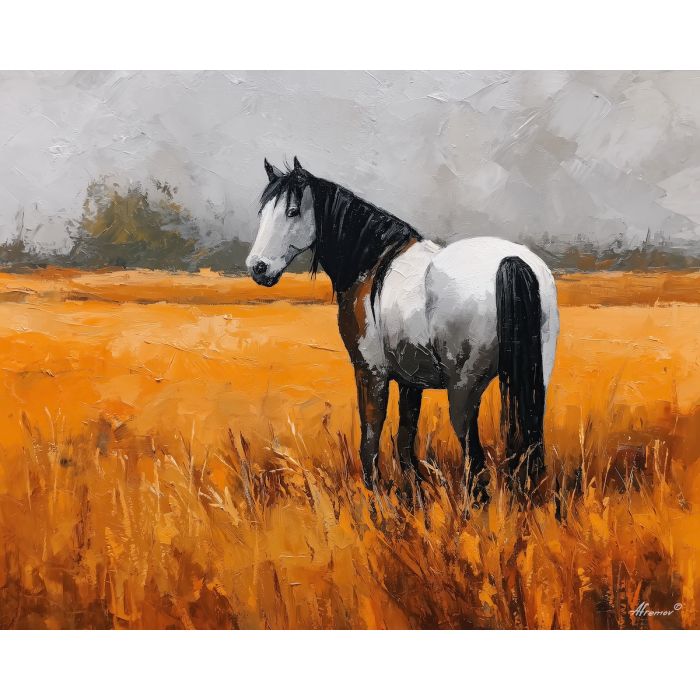 steady, still, field, palette knife, oil painting, impasto, thick pigment, layered surface, scraped paint, textured strokes, expressive surface, material depth, hand painted, visual balance, atmospheric, color interaction, paint ridges, manual technique