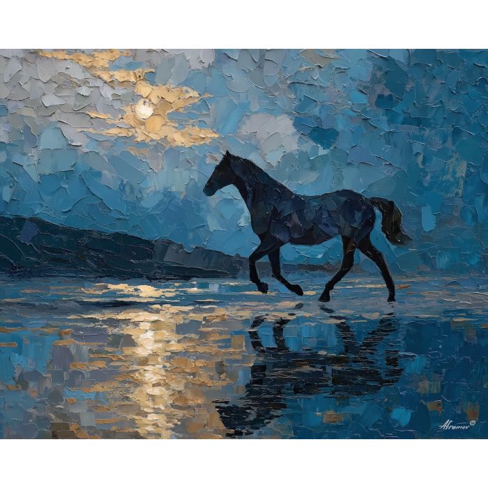 open, moving, moment, palette knife, oil painting, impasto, thick pigment, layered surface, scraped paint, textured strokes, expressive surface, material depth, hand painted, visual balance, atmospheric, color interaction, paint ridges, manual technique