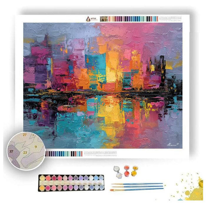 RHYTHMIC BRIGHT SPACE - Paint by Numbers Full Kit