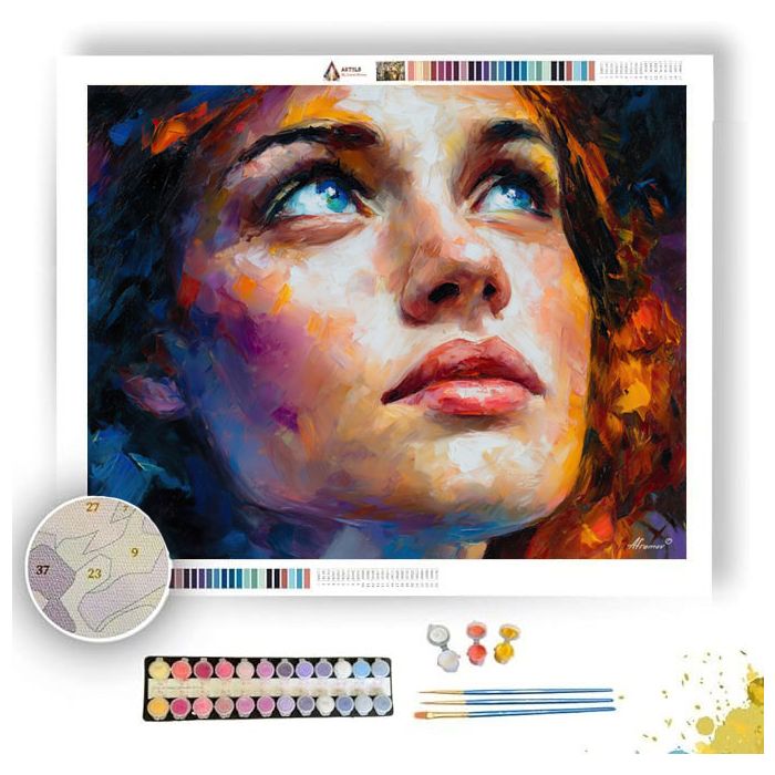 HOPEFUL GAZE - Paint by Numbers Full Kit