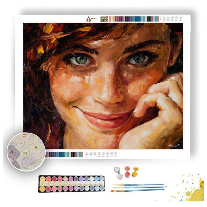 GENTLE SMILE - Paint by Numbers Full Kit