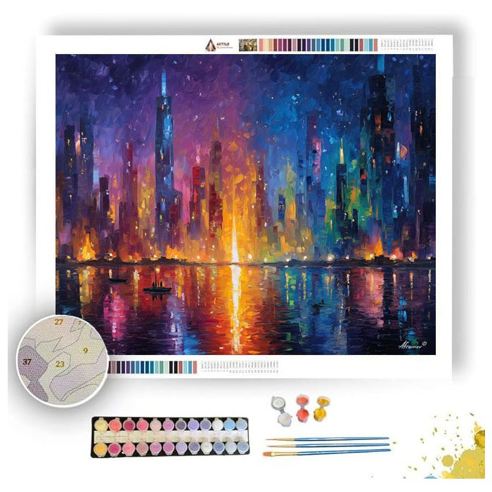 AURORA CORE CITY - Paint by Numbers Full Kit