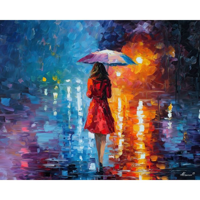 emotional calm,post tension,oil painting,afremov style