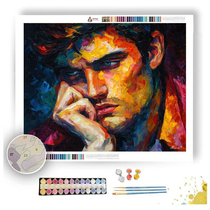 WEIGHTED THOUGHTS - Paint by Numbers Full Kit