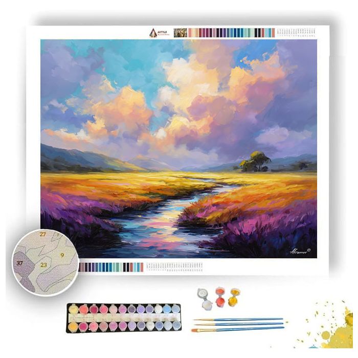 QUIET MAGIC LINE - Paint by Numbers Full Kit