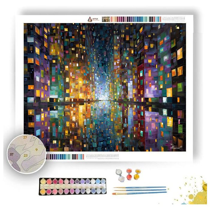 HALO GRID CITY - Paint by Numbers Full Kit