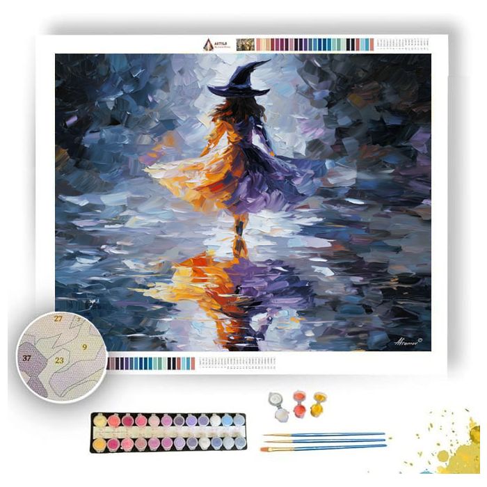 SILVER MIRROR WITCH - Paint by Numbers Full Kit