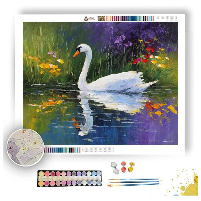 PEACEFUL SWAN - Paint by Numbers Full Kit