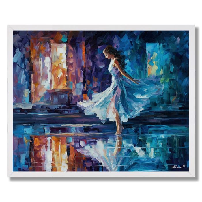 SILVER MIRROR MUSE - FRAMED