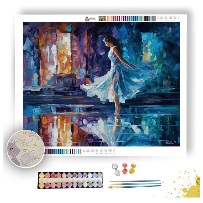 SILVER MIRROR MUSE - Paint by Numbers Full Kit