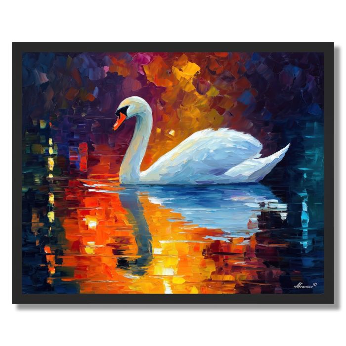 PEACEFUL SWAN GLIDE - FRAMED
