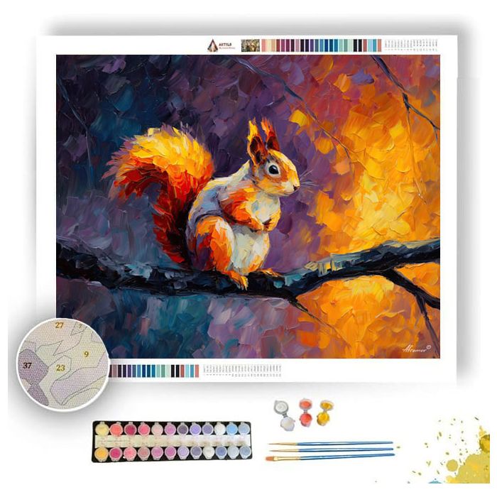 FOREST SQUIRREL - Paint by Numbers Full Kit