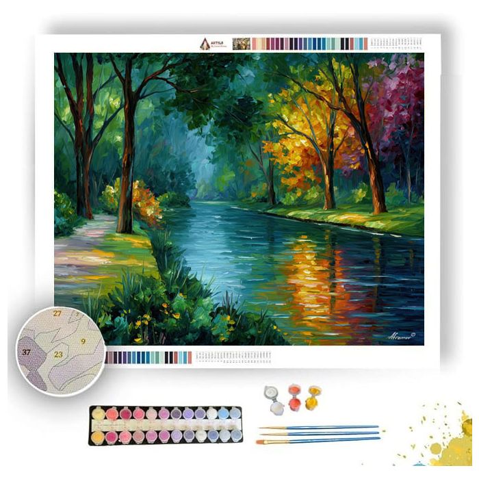 RIVERBANK STILLNESS - Paint by Numbers Full Kit
