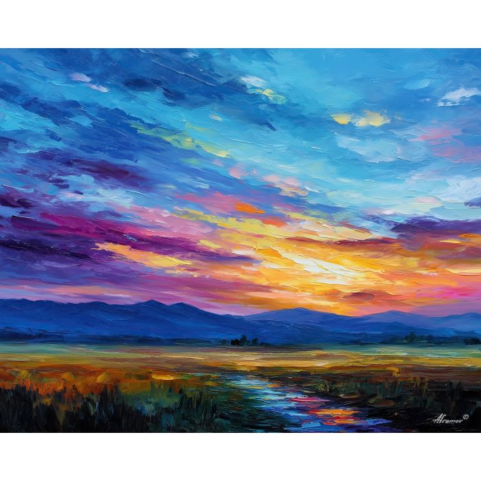 dawn plains,soft light,oil painting,afremov style