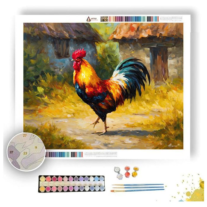 COUNTRY ROOSTER - Paint by Numbers Full Kit