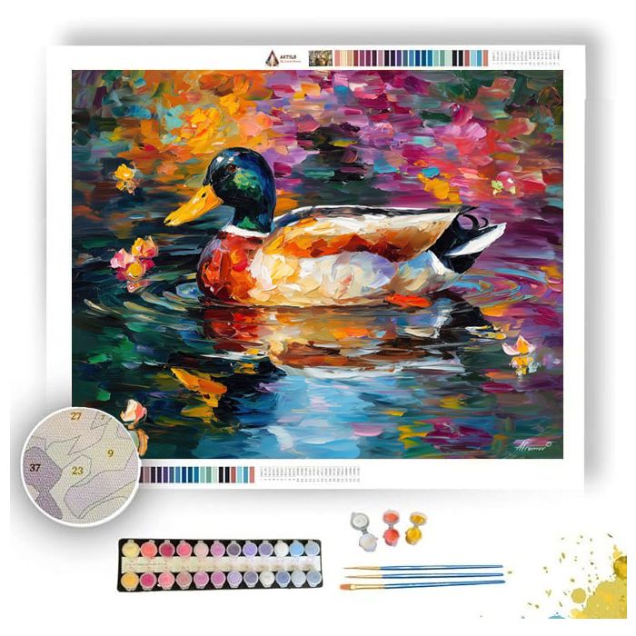 PEACEFUL DUCK FLOAT - Paint by Numbers Full Kit