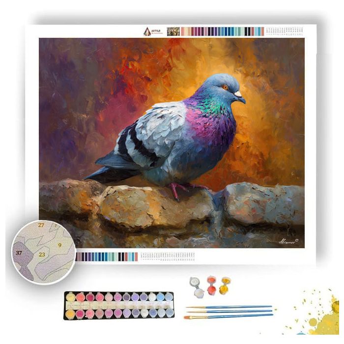URBAN PIGEON REST - Paint by Numbers Full Kit