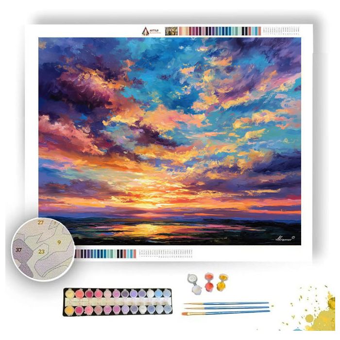 WIDE SKY PLAIN - Paint by Numbers Full Kit