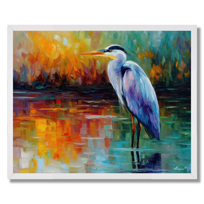 LAKE HERON STILL - FRAMED