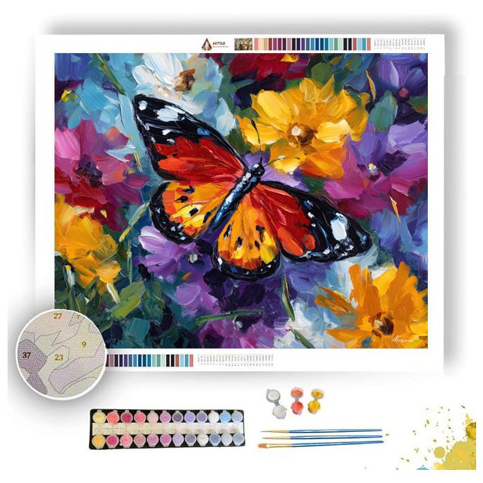 GARDEN BUTTERFLY - Paint by Numbers Full Kit