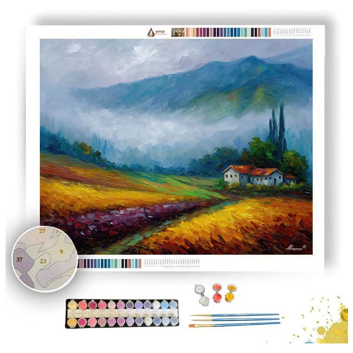 MISTED FARMLAND - Paint by Numbers Full Kit