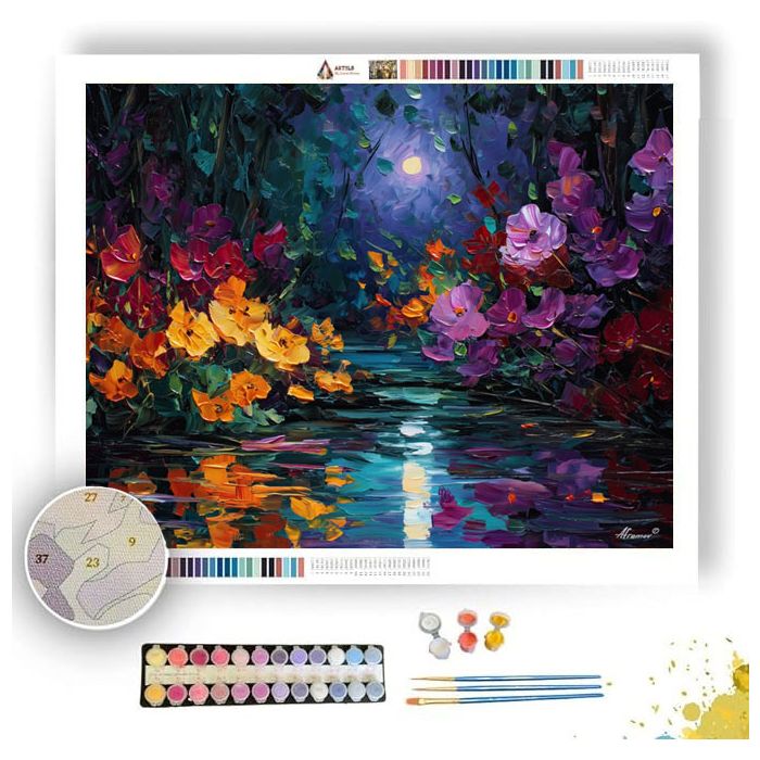 NIGHTSHADE BLOOMS - Paint by Numbers Full Kit
