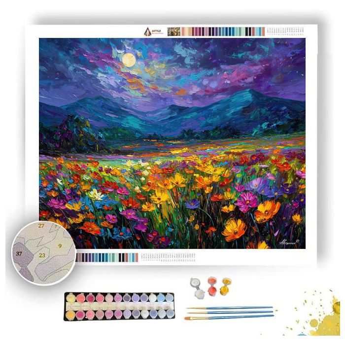 AETHER BLOOM FIELD - Paint by Numbers Full Kit
