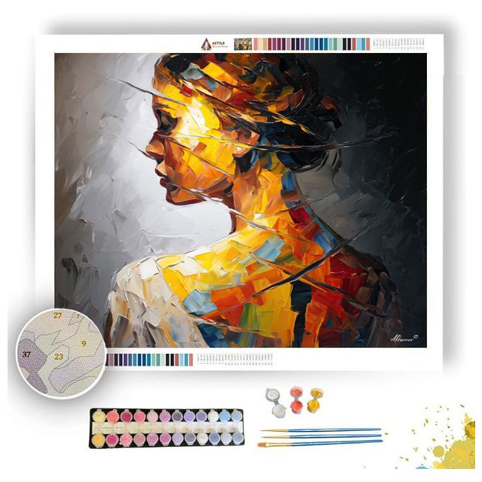 FRACTURED CALM - Paint by Numbers Full Kit