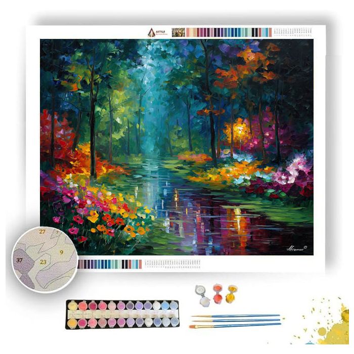 RAINPETAL FIELD - Paint by Numbers Full Kit