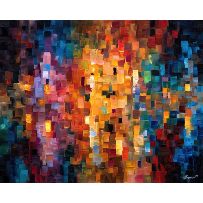 abstract signal,conceptual art,oil painting,afremov style