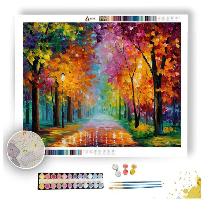 CRYSTAL LEAF PATH - Paint by Numbers Full Kit