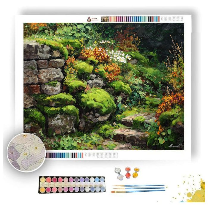 ANCIENT MOSS GARDEN - Paint by Numbers Full Kit