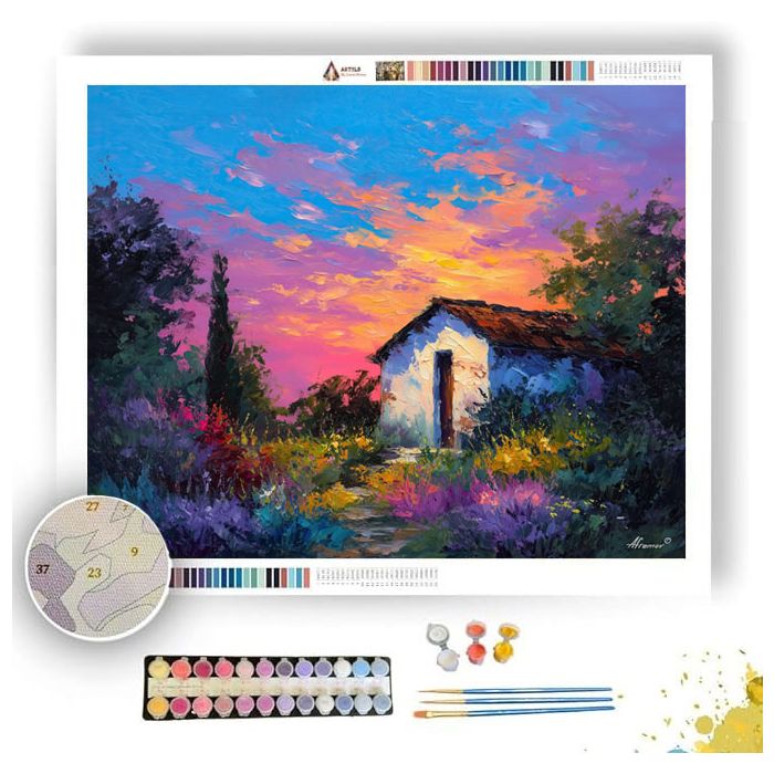TWILIGHT HERB GARDEN - Paint by Numbers Full Kit
