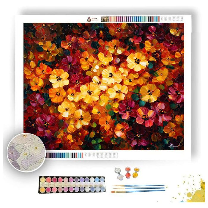 PETALFIRE BLOSSOMS - Paint by Numbers Full Kit