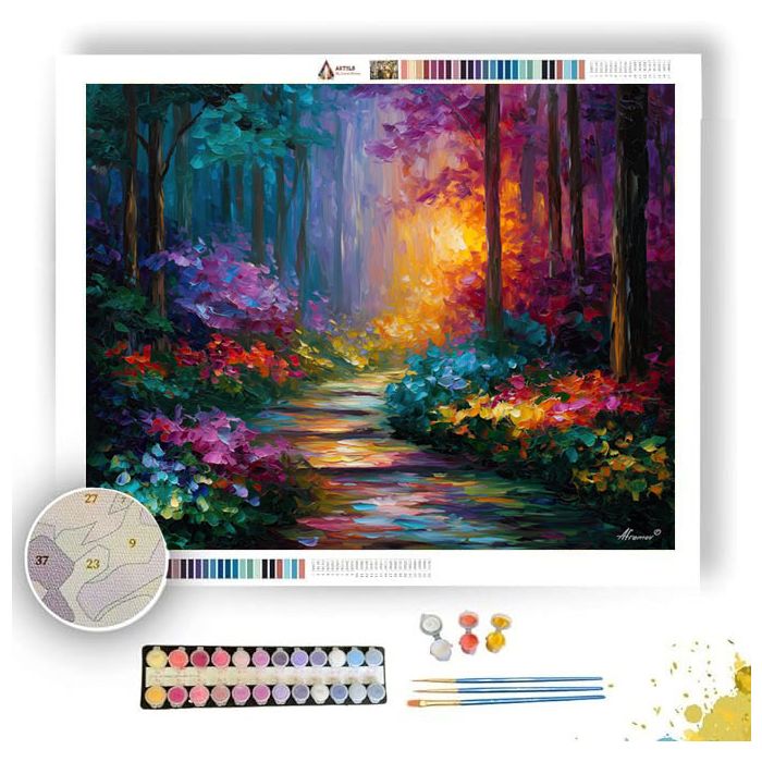 TWILIGHT GARDEN PATH - Paint by Numbers Full Kit
