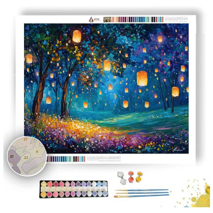 LANTERN SKY MEADOW - Paint by Numbers Full Kit