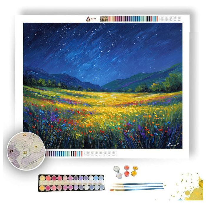 STARLIGHT MEADOW - Paint by Numbers Full Kit