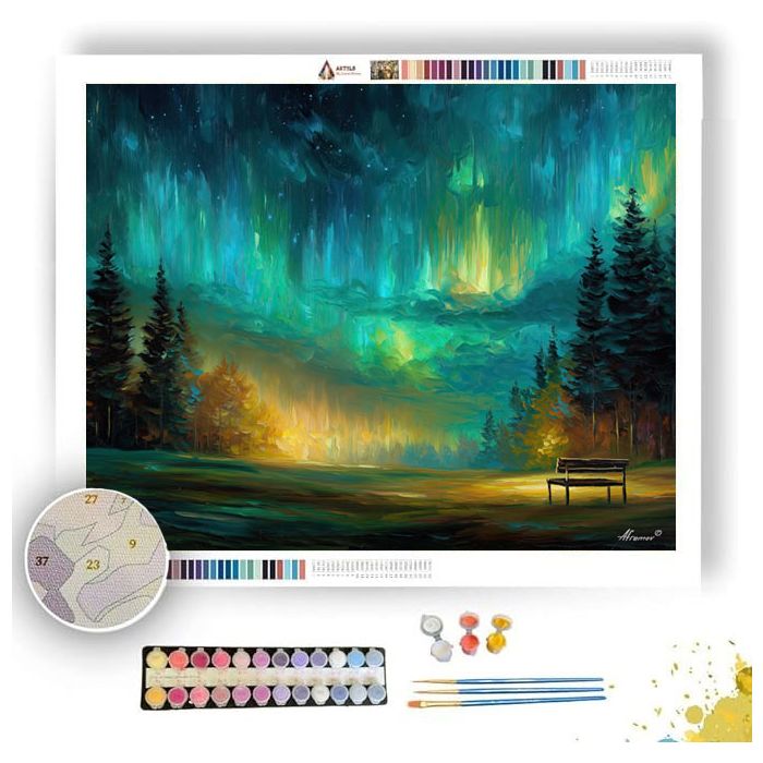 AURORA FIELD REST - Paint by Numbers Full Kit