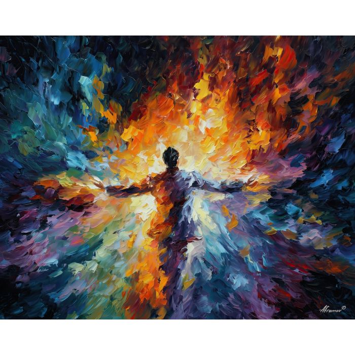 mental pressure,psychological depth,oil painting