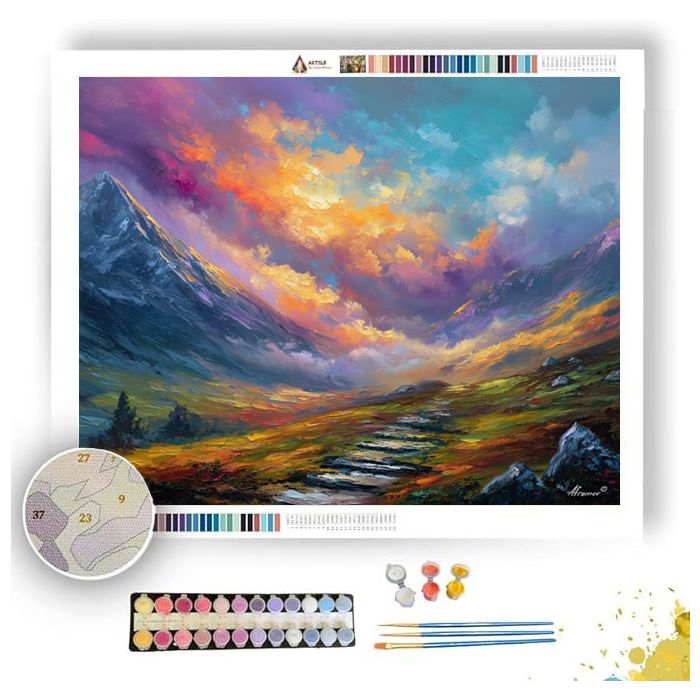 SILVER CLOUD PASS - Paint by Numbers Full Kit