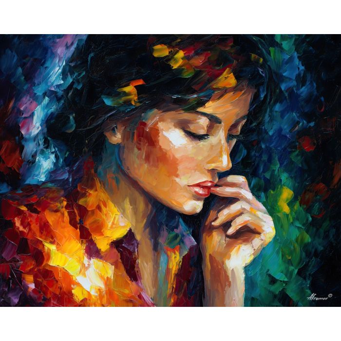 internal conflict,subtle tension,oil painting,afremov style