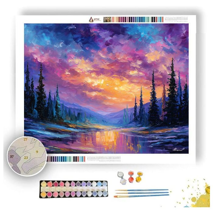 LUMEN SKY VALLEY - Paint by Numbers Full Kit