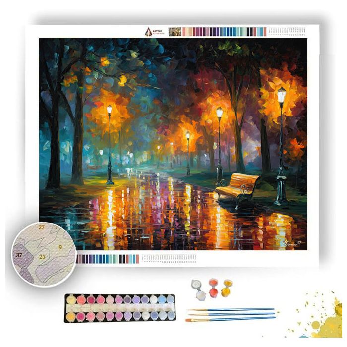 QUIET PARK LAMPS - Paint by Numbers Full Kit
