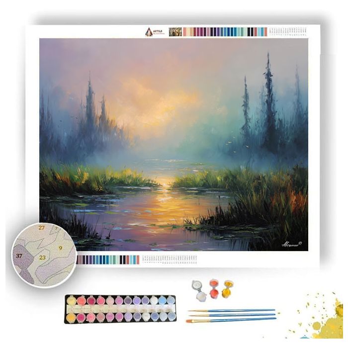 MISTGLOW MARSH - Paint by Numbers Full Kit