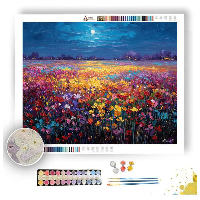 LUMEN BLOOM FIELD - Paint by Numbers Full Kit