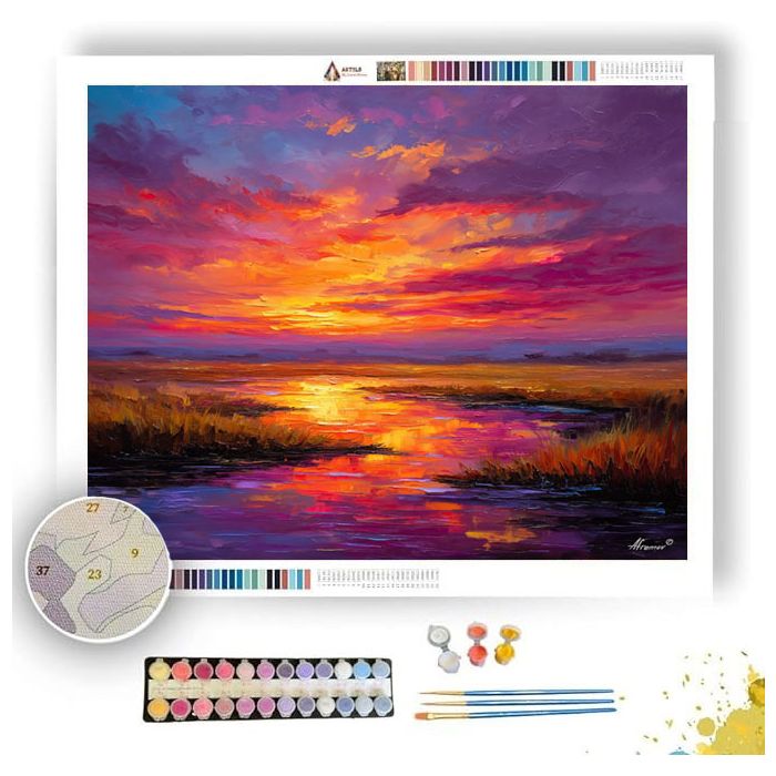 EMBER SKY DUSK - Paint by Numbers Full Kit
